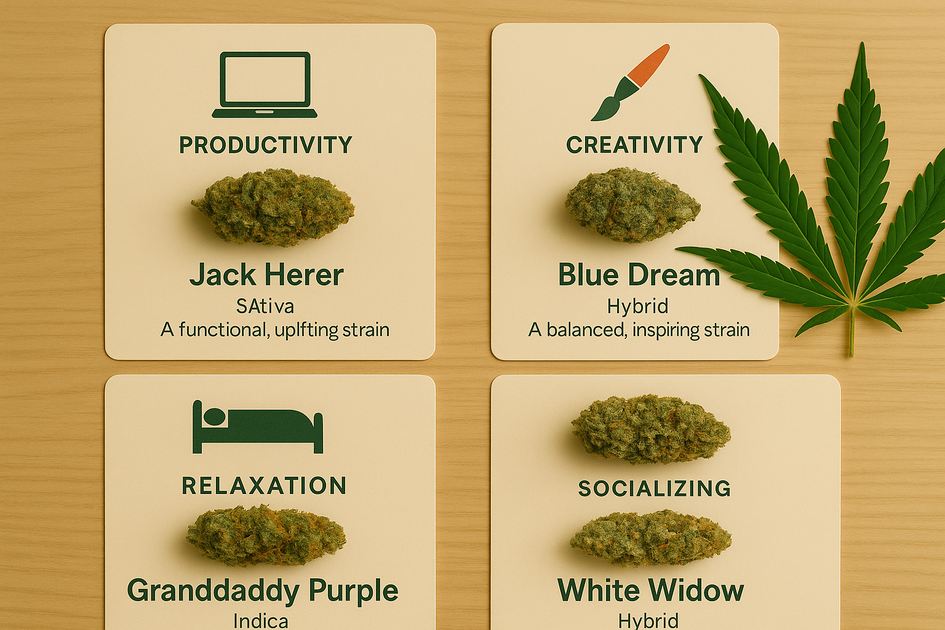 Best Cannabis Strains for Different Activities